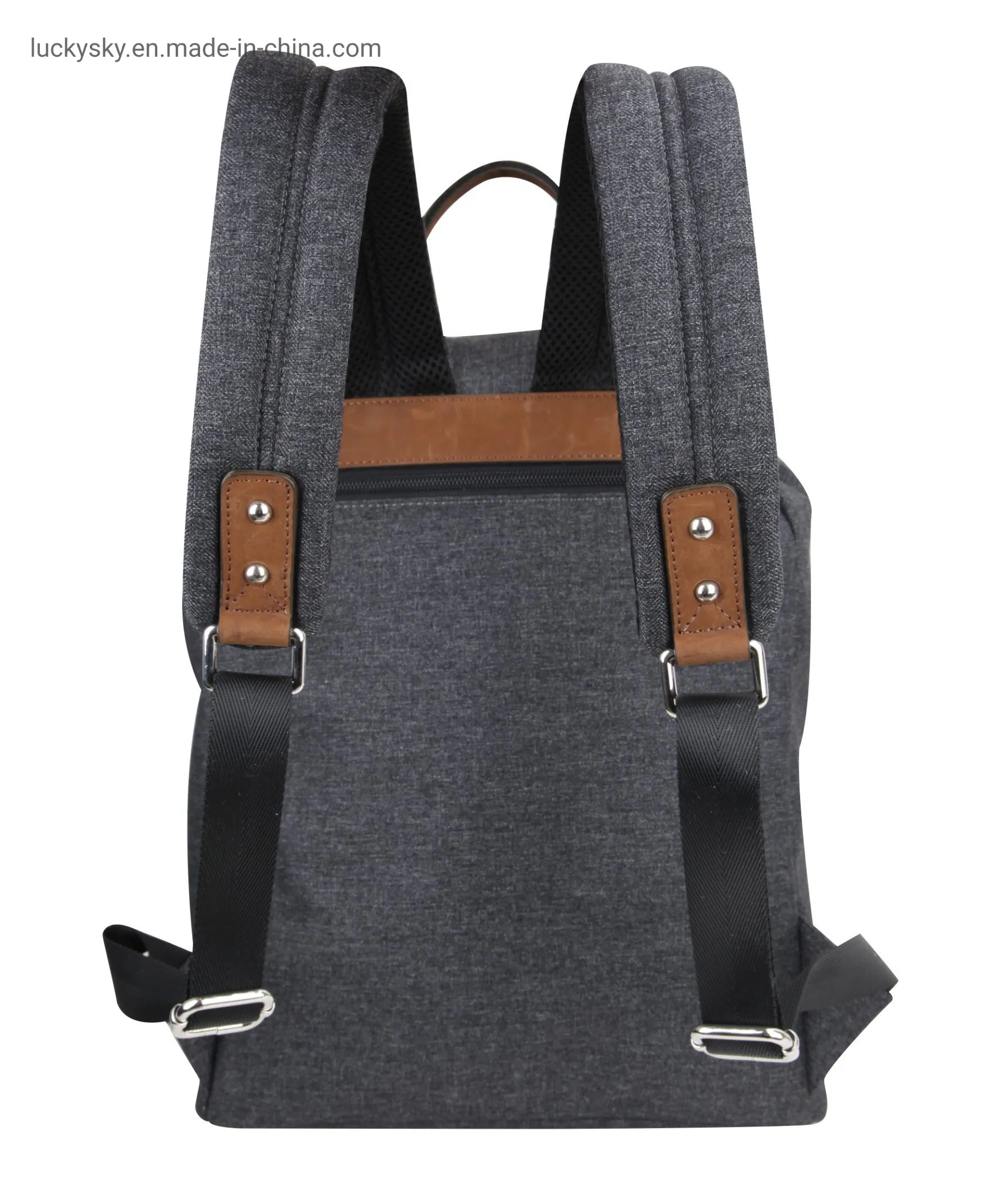 2 Toned Nylon Mixed Cotton Drawstring backpack for 15' Laptop