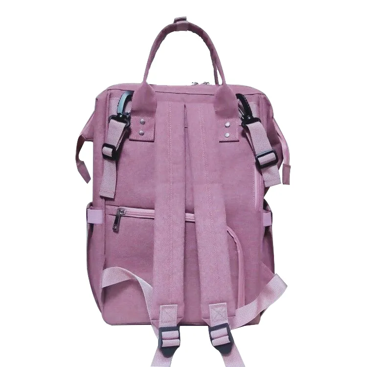 2020 New Fashion Custom Design Pink Outdoor Large-Capacity Travel Picnic Hiking Sports Baby Diaper Mommy Backpack Hand Bag