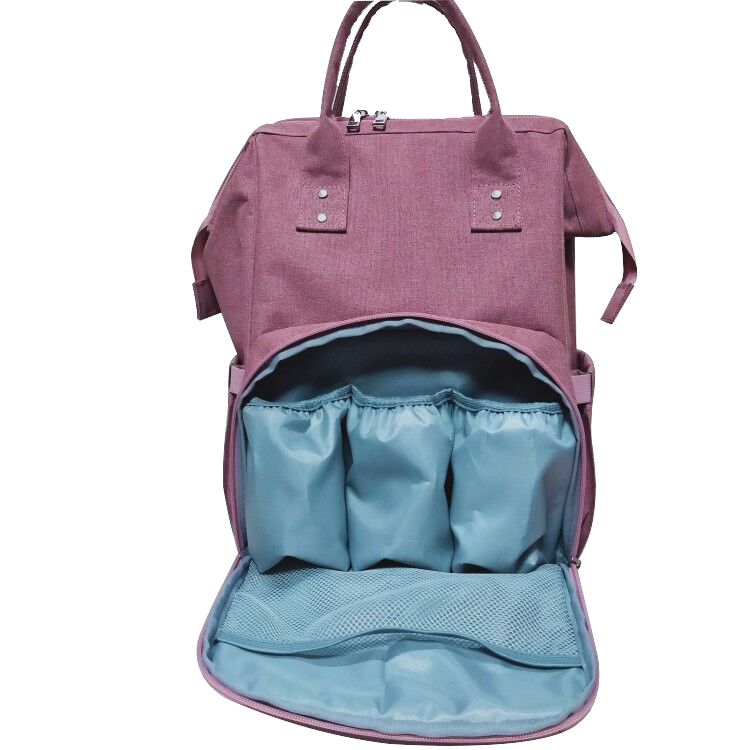 2021 New Fashion Custom Design Pink Outdoor Large-Capacity Travel Picnic Hiking Sports Baby Diaper Mommy Backpack Hand Bag
