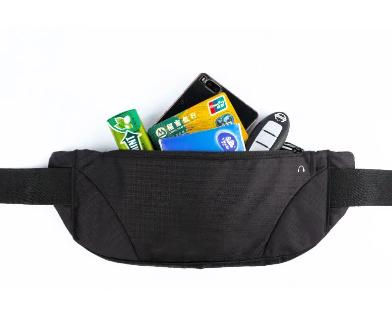 2021 Hot Sales Solid Color Fashion Size Adjustable Waist Bag Outdoor Run Sports Waterproof Convenient Fanny Pack Phone Bags