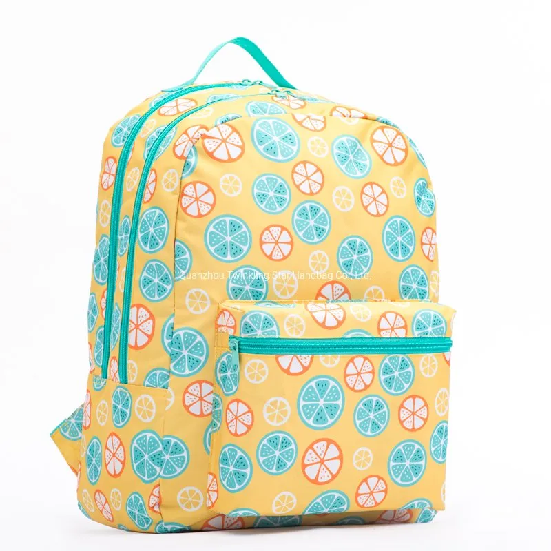 2021 Manufacture Design Lemon Printed Large Capacity School Bag Satchel