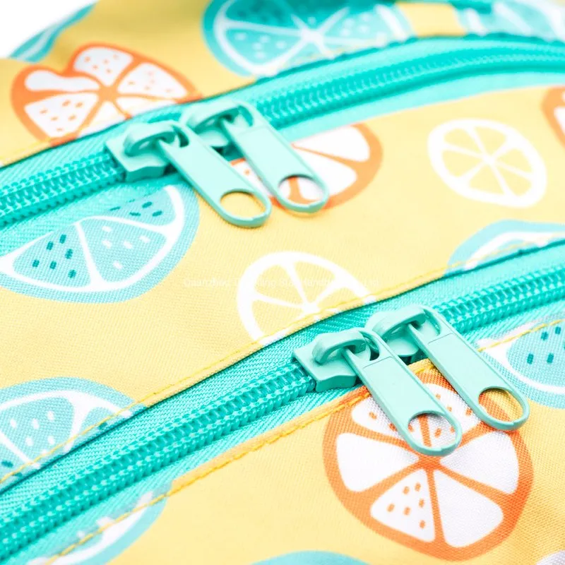 2021 Manufacture Design Lemon Printed Large Capacity School Bag Satchel