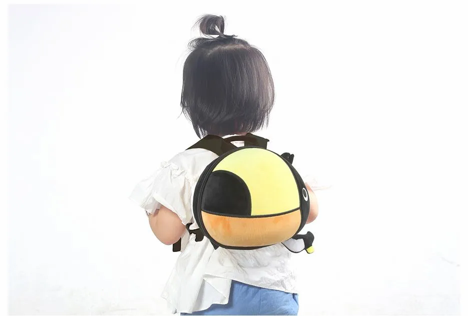 2021 New Design Backpack, Kids Toucan Backpack, Plush Children Back, 3D Kids Bag