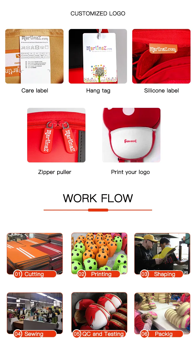 2021 New Design Backpack, Kids Toucan Backpack, Plush Children Back, 3D Kids Bag