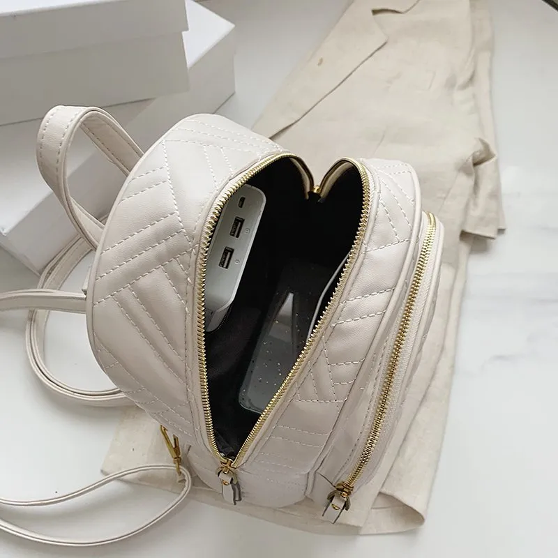 2021 Trending Handbag Fashion College School Bags Girls High Quality PU Backpack