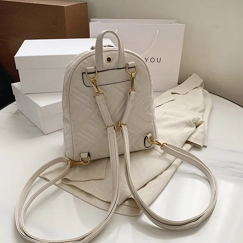 2021 Trending Handbag Fashion College School Bags Girls High Quality PU Backpack