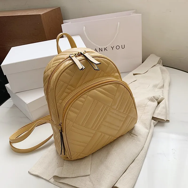 2021 Trending Handbag Fashion College School Bags Girls High Quality PU Backpack