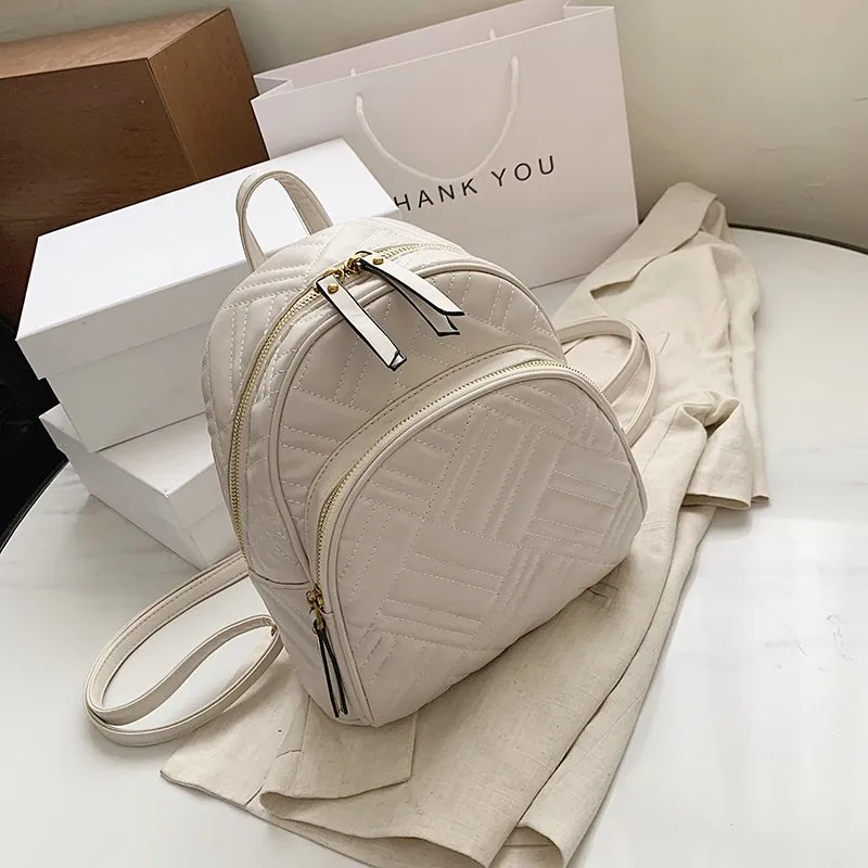 2021 Trending Handbag Fashion College School Bags Girls High Quality PU Backpack