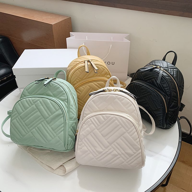 2021 Trending Handbag Fashion College School Bags Girls High Quality PU Backpack