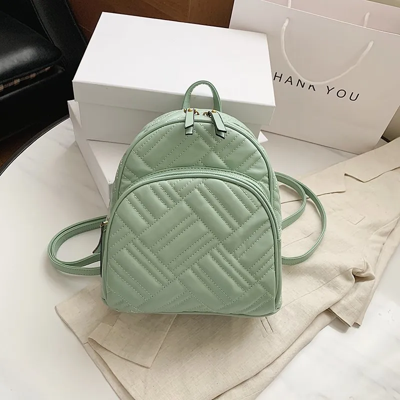 2021 Trending Handbag Fashion College School Bags Girls High Quality PU Backpack