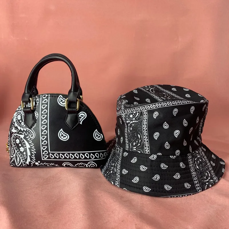 2021 Trendy Famous Brand Ny Underarm Bag with Baseball Cap Fashion Design Brand Dumpling Shoulder Bag Matching Bucket Hat Set