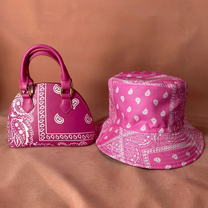 2021 Trendy Famous Brand Ny Underarm Bag with Baseball Cap Fashion Design Brand Dumpling Shoulder Bag Matching Bucket Hat Set