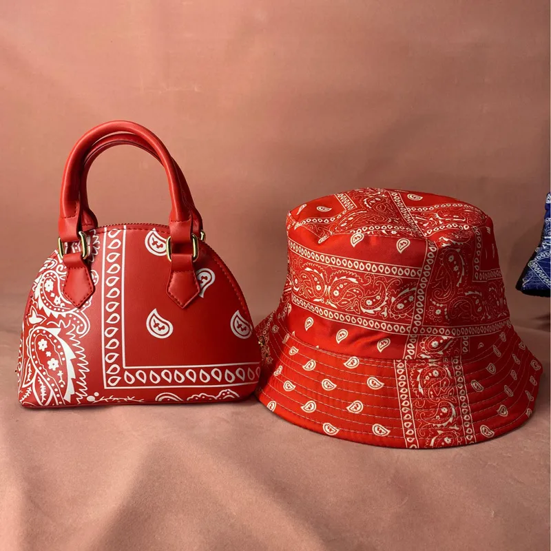 2021 Trendy Famous Brand Ny Underarm Bag with Baseball Cap Fashion Design Brand Dumpling Shoulder Bag Matching Bucket Hat Set