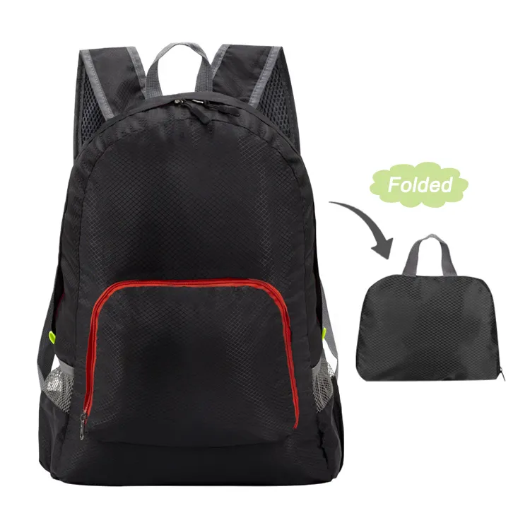 20L Large Capacity Lightweight Foldable Waterproof Backpack Factory, Custom Printed Traveling Hiking Foldable Backpack for Wholesale