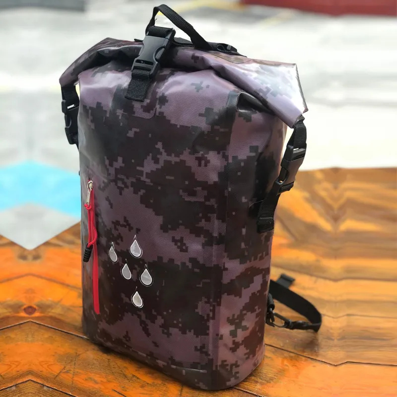 25L PVC Rucksack Outdoor Camping Travelling Hiking Backpack Beach Ocean Pack Waterproof Dry Bag