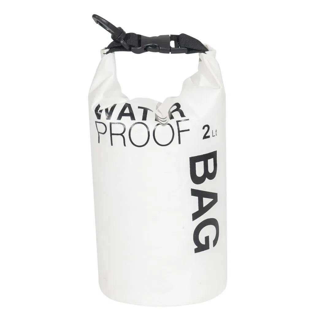 500d PVC Tarpaulin Waterproof Bag Dry Bag 2L/5L/10L/20L Dry Bag Travel Bag Fashion Sports Bag with Buckle Closure for Beach Sports and Outdoors