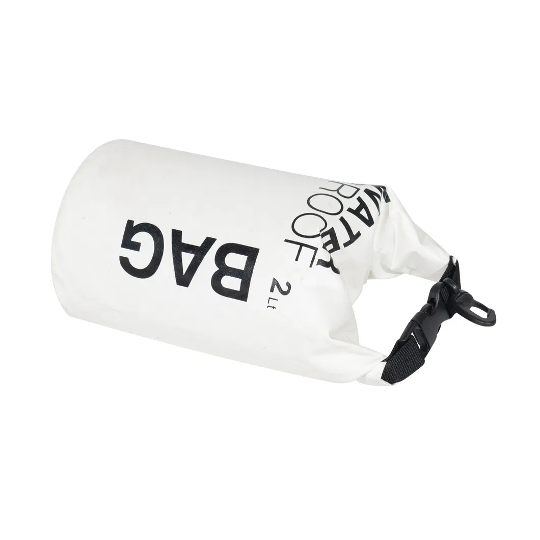 500d PVC Tarpaulin Waterproof Bag Dry Bag 2L/5L/10L/20L Dry Bag Travel Bag Fashion Sports Bag with Buckle Closure for Beach Sports and Outdoors