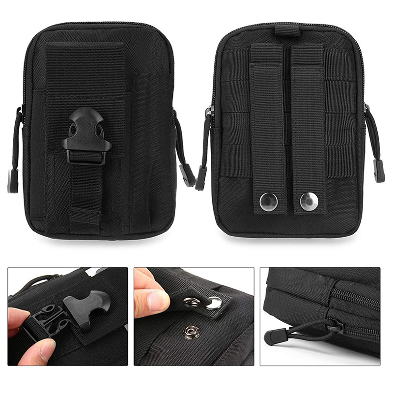 600d Outdoor Sports Fanny Pouch Men Molle Tactical Waist Bag
