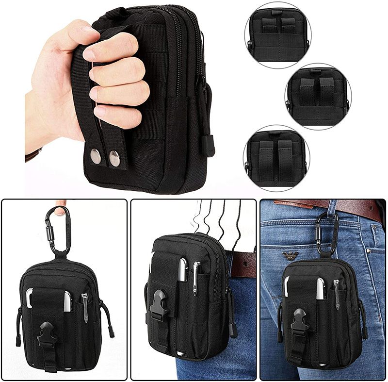 600d Outdoor Sports Fanny Pouch Men Molle Tactical Waist Bag