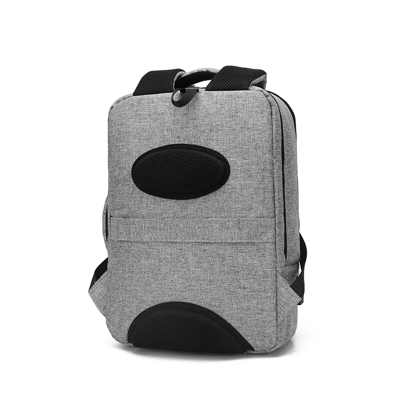 7 Days Sample Backpack Factory Custom Laptop Backpack Grey Color USB Charger Travel Bag