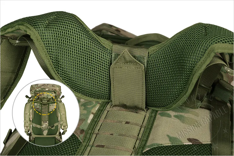 80L Military Outdoor Travelling Hiking Camouflage Backpack