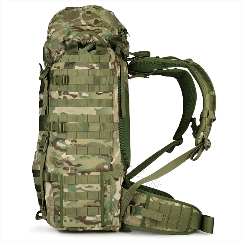80L Military Outdoor Travelling Hiking Camouflage Backpack