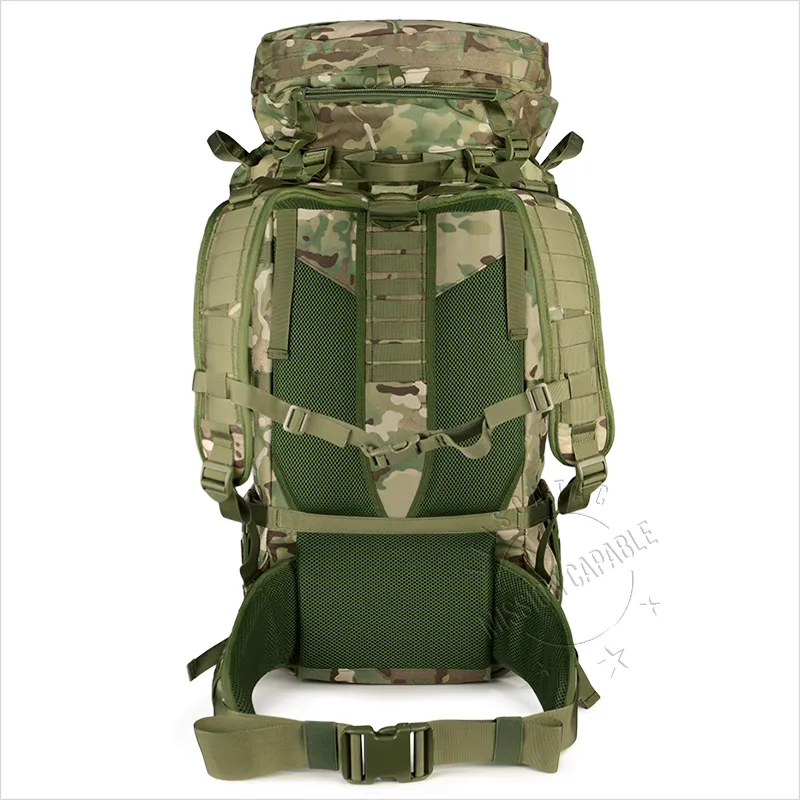 80L Military Outdoor Travelling Hiking Camouflage Backpack