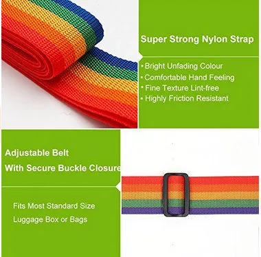 Adjustable Travel Luggage Strap Packing Belt Suitcase Baggage Security Straps Heavy Duty Adjustable Luggage Strap Suitcase Travel Belt Esg10057