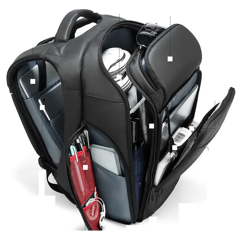 Anti-Theft Waterproof Outdoor PVC Double Shoulder Leisure Business Travel Laptop Computer Notebook Pack Backpack Bag (CY5811)