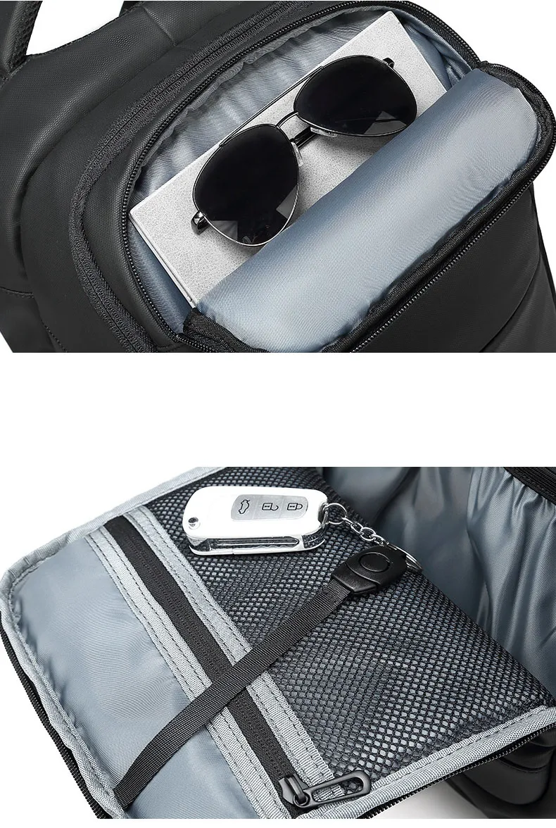 Anti-Theft Waterproof Outdoor PVC Double Shoulder Leisure Business Travel Laptop Computer Notebook Pack Backpack Bag (CY5811)