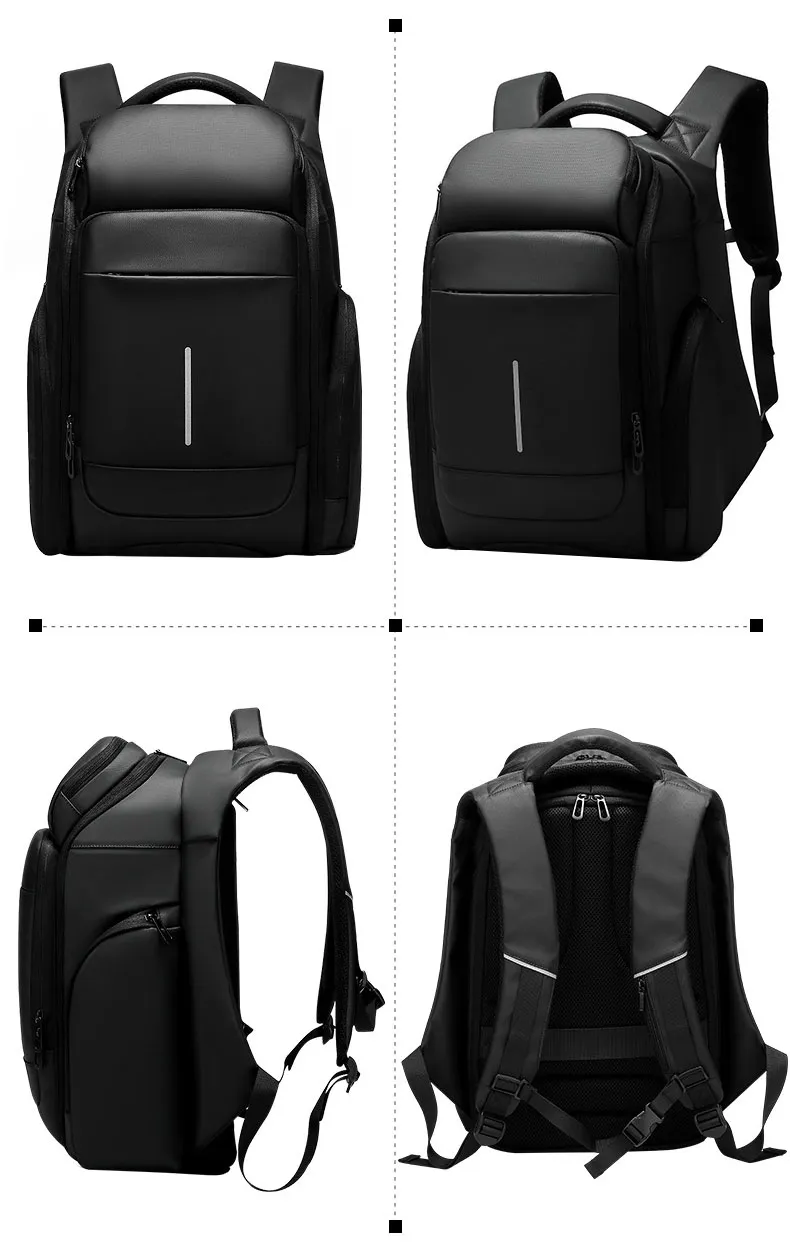 Anti-Theft Waterproof Outdoor PVC Double Shoulder Leisure Business Travel Laptop Computer Notebook Pack Backpack Bag (CY5811)