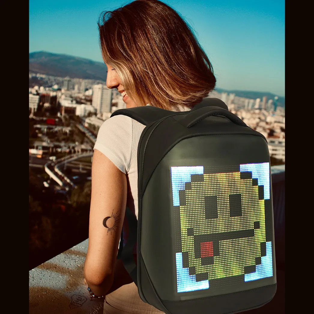 APP Control WiFi Smart Backpack with LED Screen Display for Outdoor Advertising Billboard LED Backpack