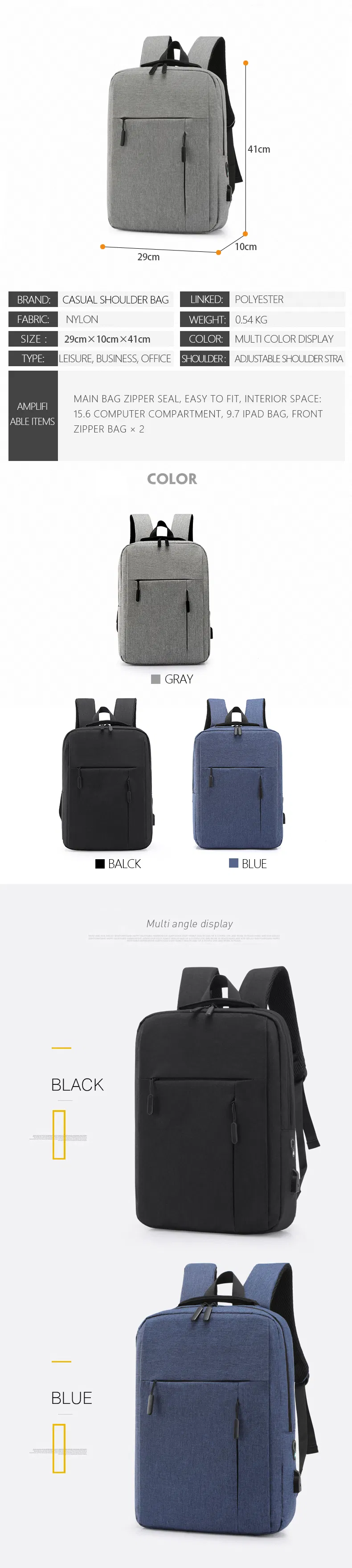 Back Packs for Travelling Business Backpacks