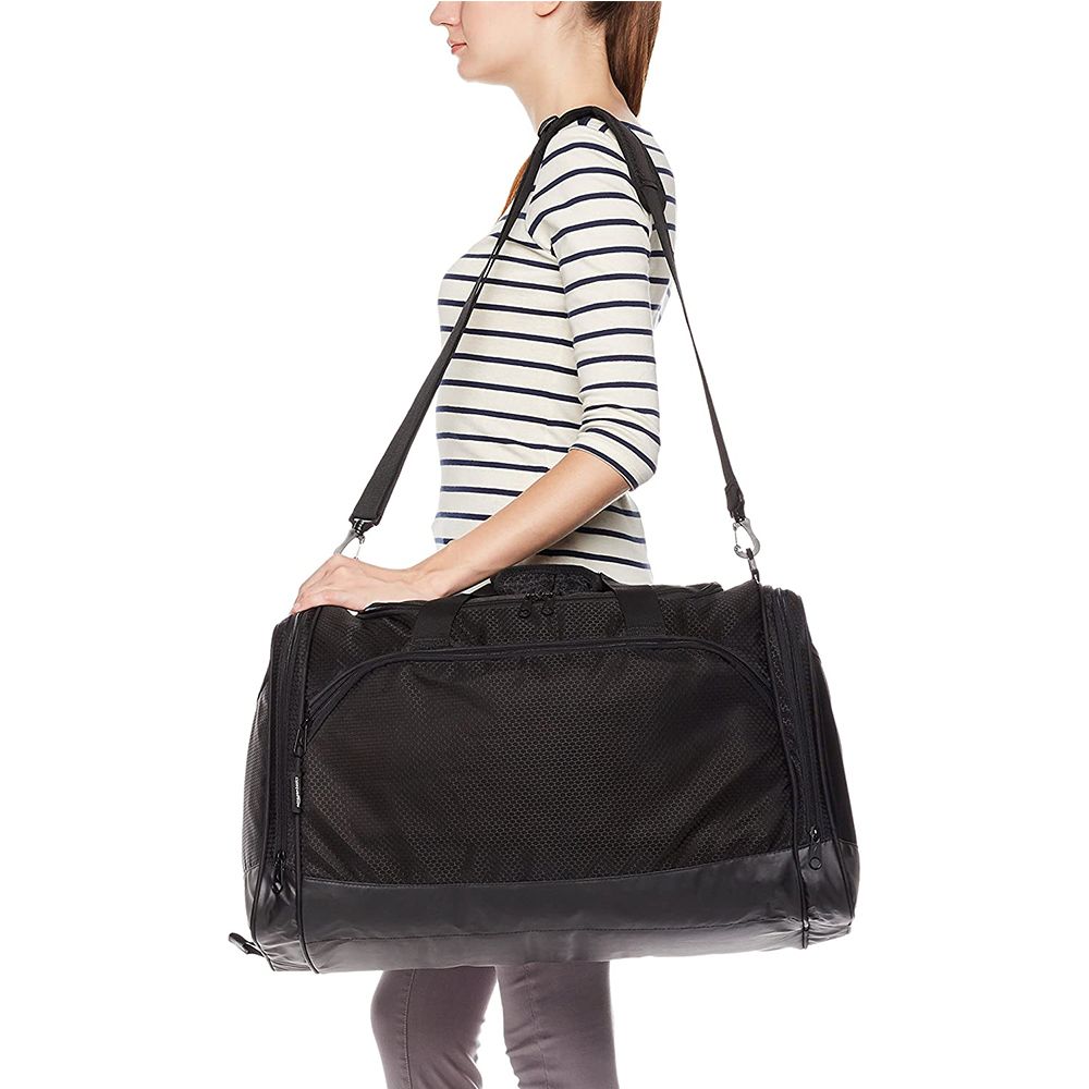 Basics Medium Lightweight Durable Sports Duffel Gym Overnight Travel Bag