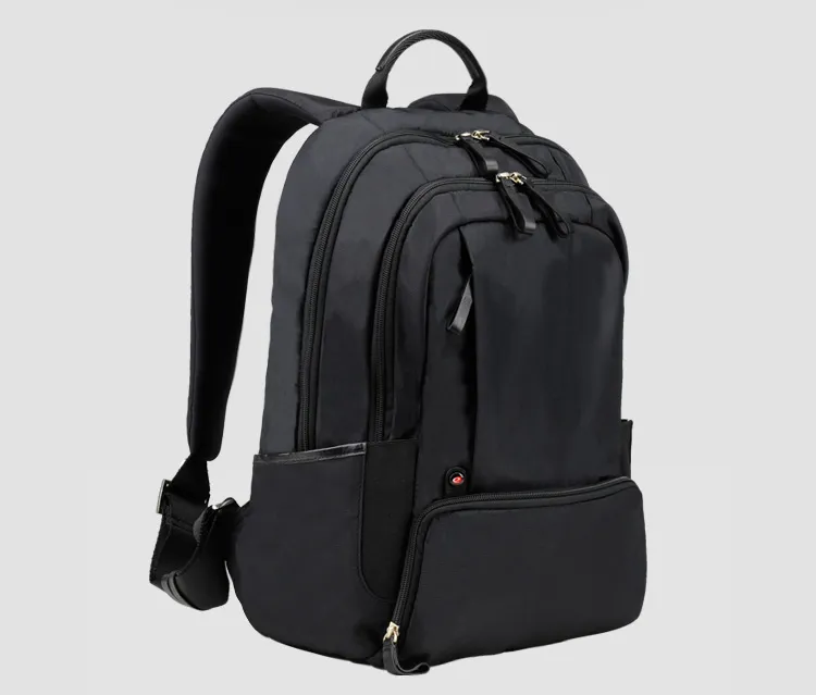 Black Hiking Camping Backpack Laptop Bag (SB6935C)