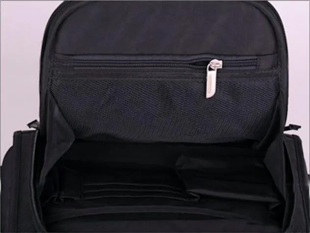 Black Shoulder Backpack Laptop Traveling Bag (SB6587)