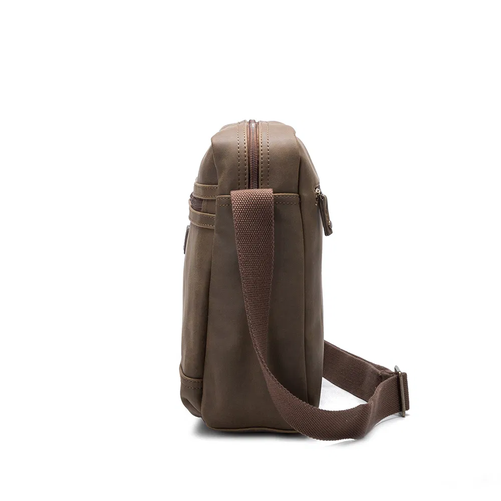 Business Men Leather Briefcase Messenger Bag