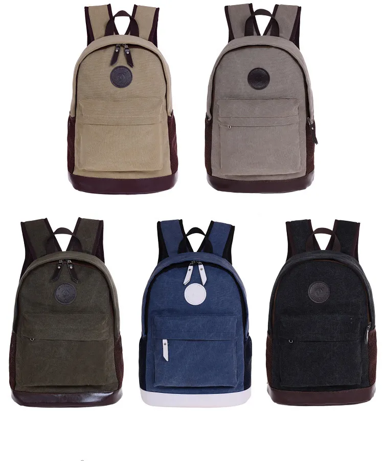 Canvas Backpack Climbing Bag Leisure Outdoor Simple Double Shoulder Canvas Bag