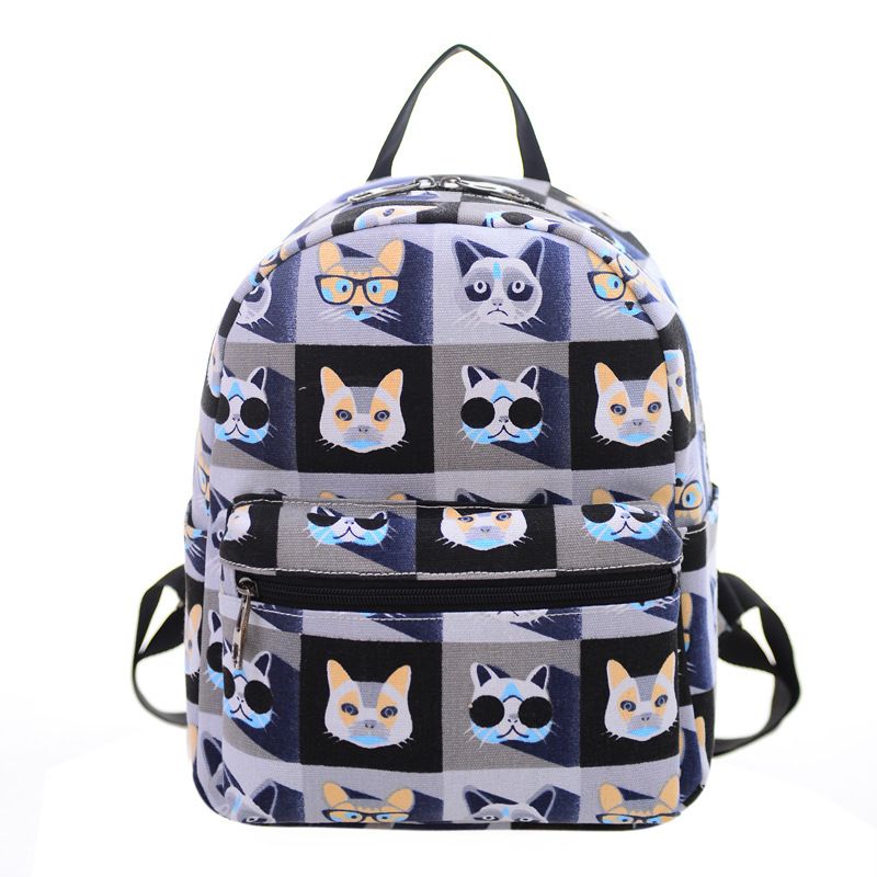 Cartoon Children Schoolbag Backpack Small Canvas Bag