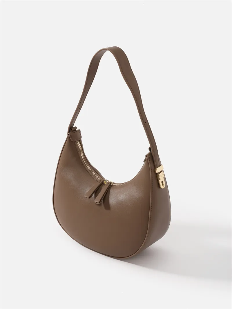 Classic Women Shoulder Bag Office Lady Double Zipper Lady Fashion Hobo