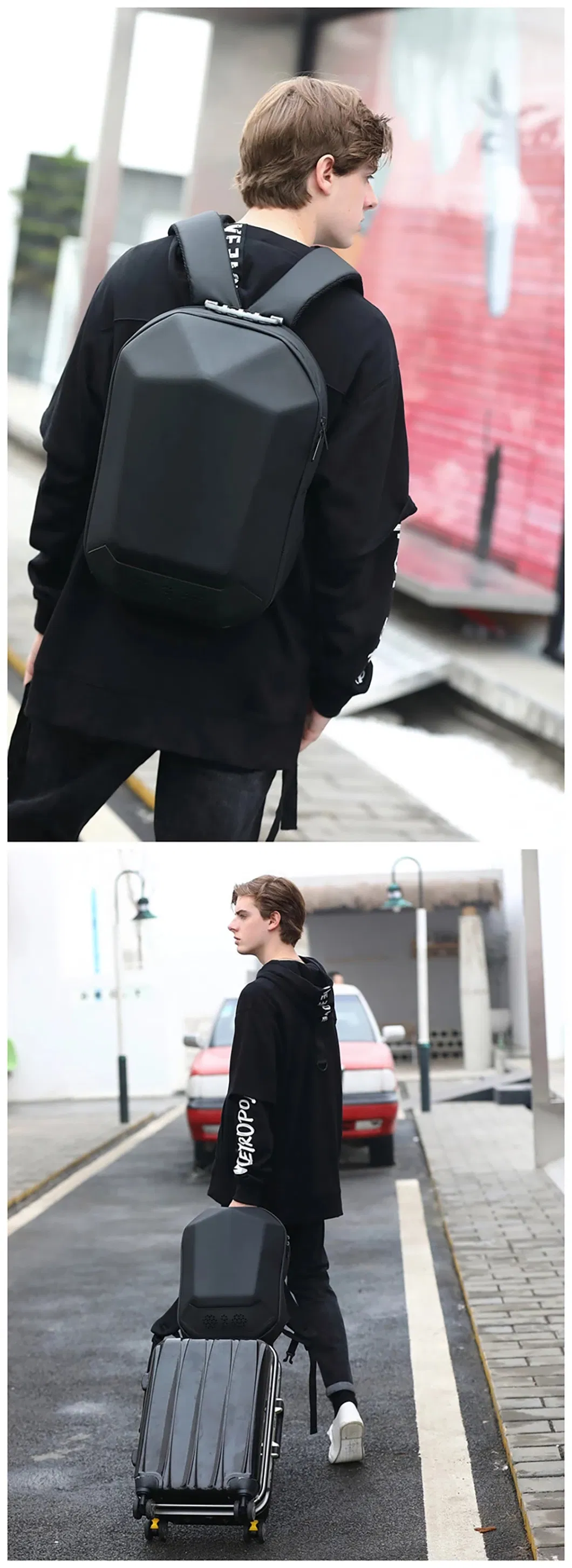 Custom Backpack with Music Speaker Singing Waterproof and Shaped Anti Theft Travelling Shoulder Bag