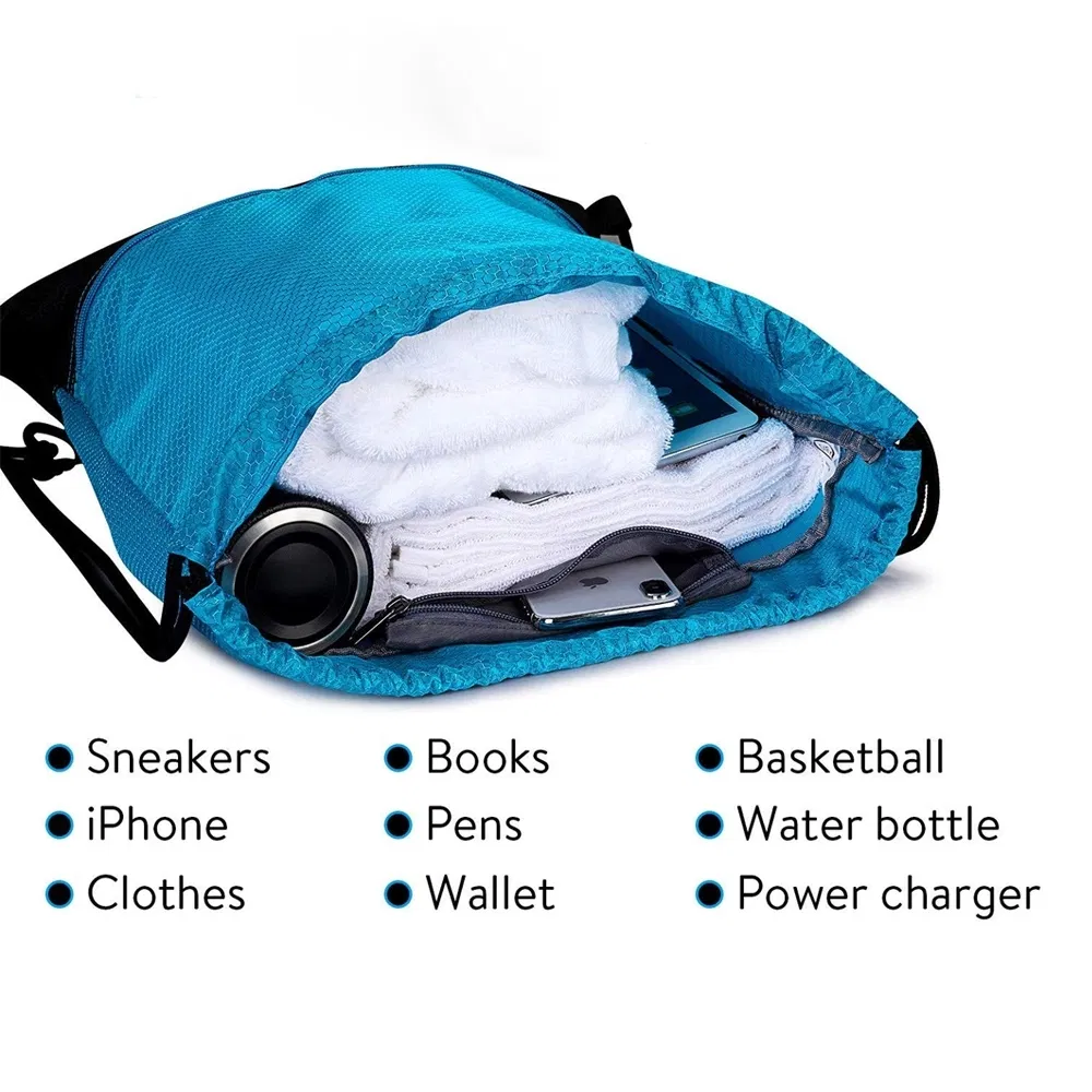 Custom Drawstring Sports Outdoor Activities Gym Backpack for Men Women