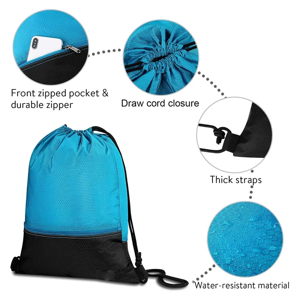 Custom Drawstring Sports Outdoor Activities Gym Backpack for Men Women