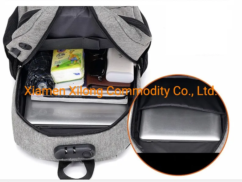 Custom Logo OEM Back Pack Wholesale Anti-Theft Backpack with Tsa Lock Mochila Antirrobo Anti Theft Smart Laptop Backpack Bag