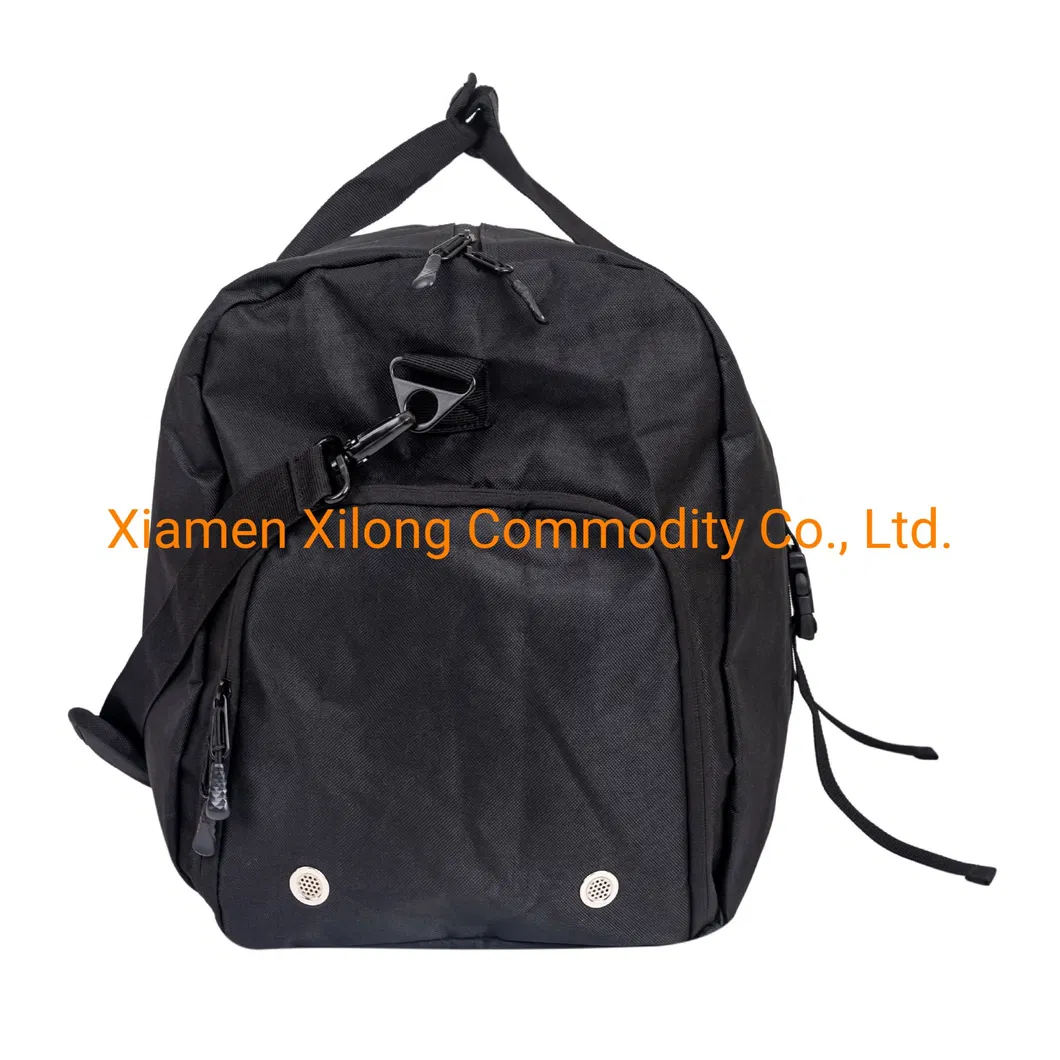 Custom Logo Travel Accessoires Sport Black Overnight Duffel Bag