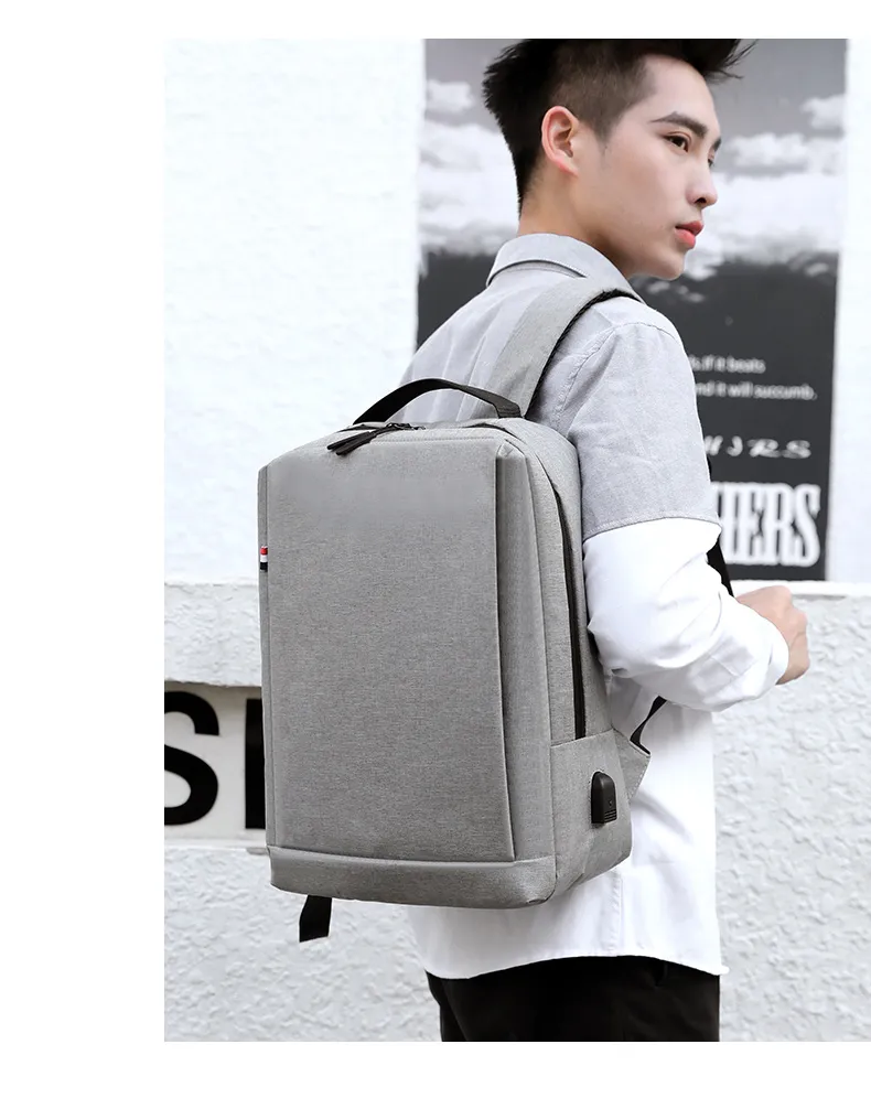 Custom Plain Computer Bag Backpack USB Waterproof Travelling Antitheft Laptop Backpack