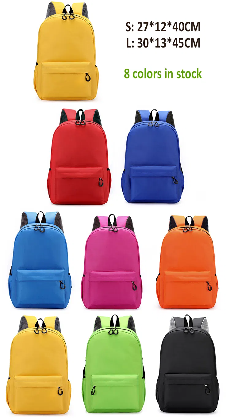 Customize Logo Blue Black Oxford Cloth Nylon Polyester Backpack for Travelling Promotion
