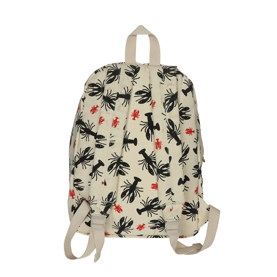 Customized Printed Design Canvas Backpack for Lady Canvas Backpack for Travelling
