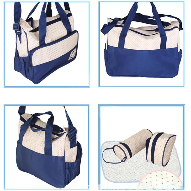 Diaper Bag Suits for Mom Baby Bottle Holder Mummy Trolley Pram Nappy Bag Stroller Maternity Nappy Bag Sets