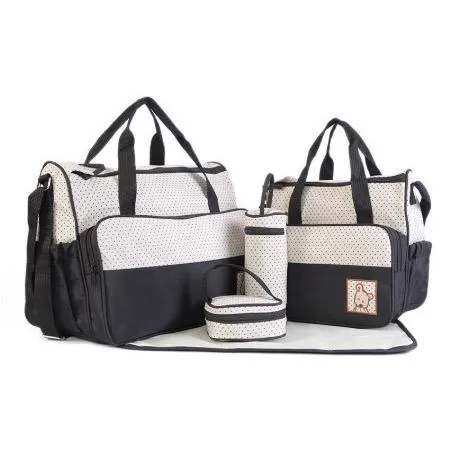 Diaper Bag Suits for Mom Baby Bottle Holder Mummy Trolley Pram Nappy Bag Stroller Maternity Nappy Bag Sets